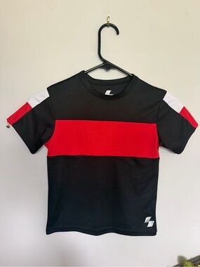 Place Black, Red & White Colorblock Short Sleeve Tee